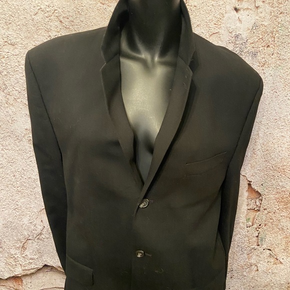 Chaps Ralph Lauren Unisex Black Wool Blazer 🇨🇦 - Picture 2 of 10